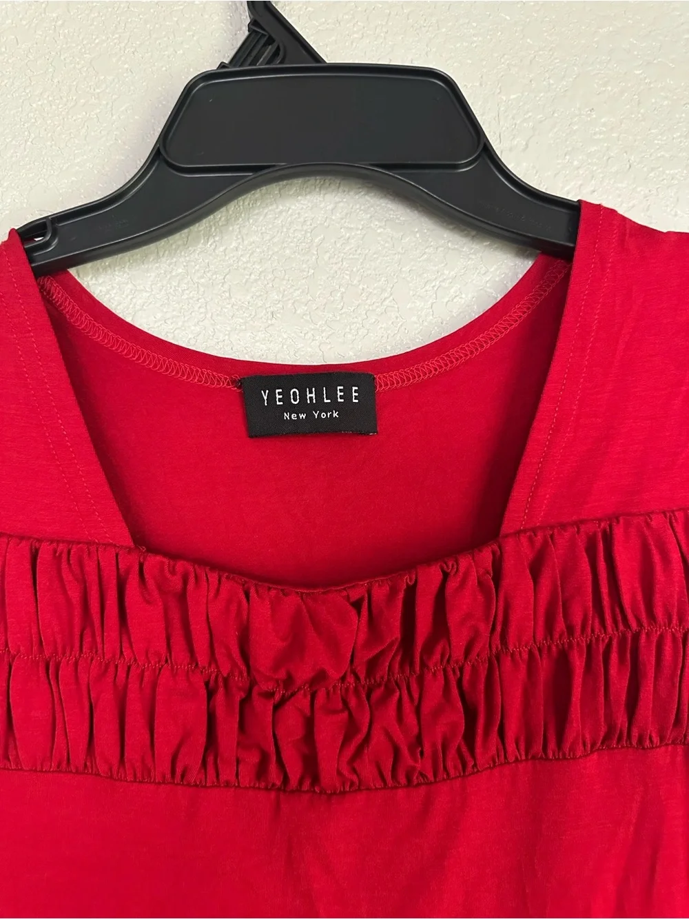 Yeohlee Red Lightweight Stretchy Tank Top Blouse Top